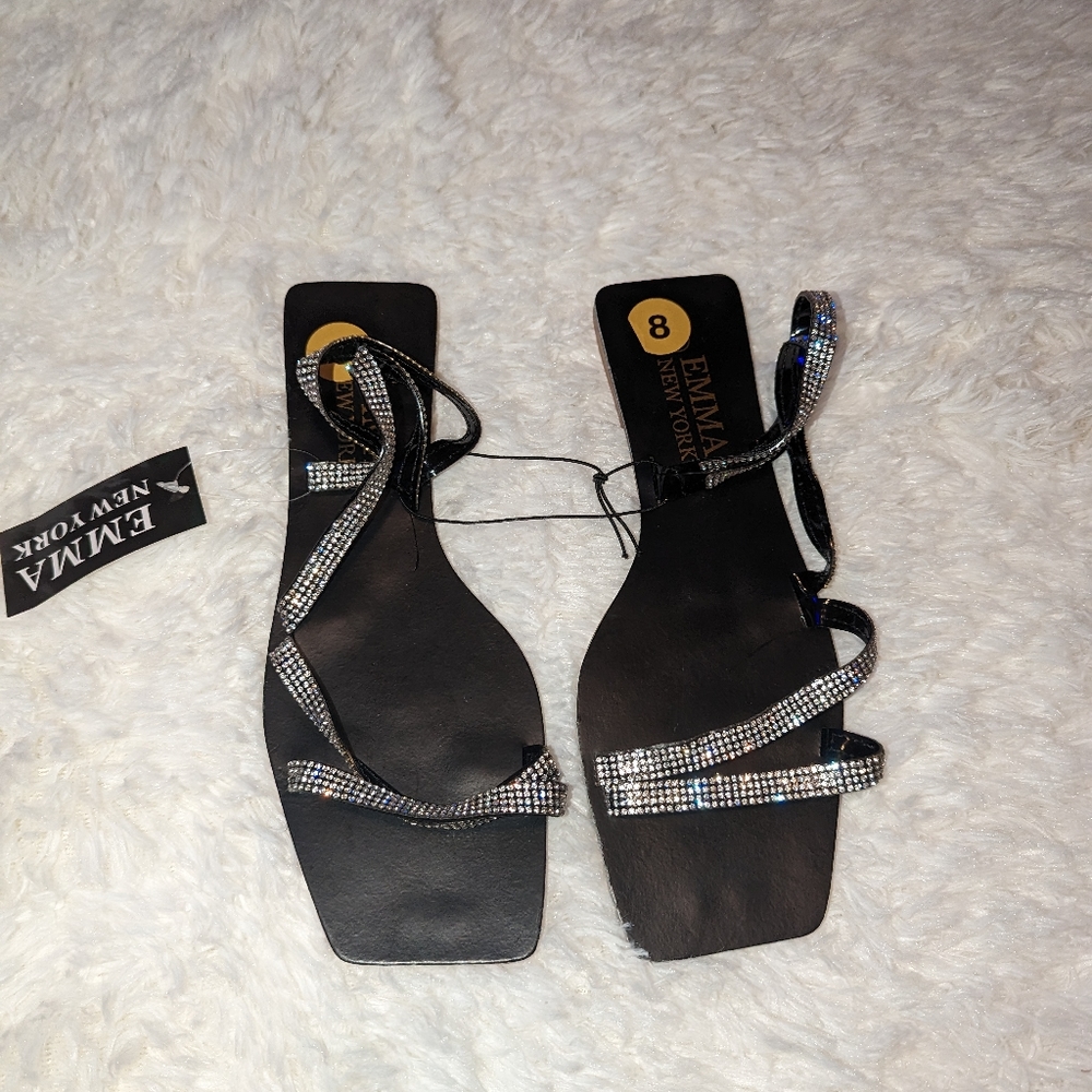 Nwt Emma New York Helena rhinestones sandals - Picture 1 of 13